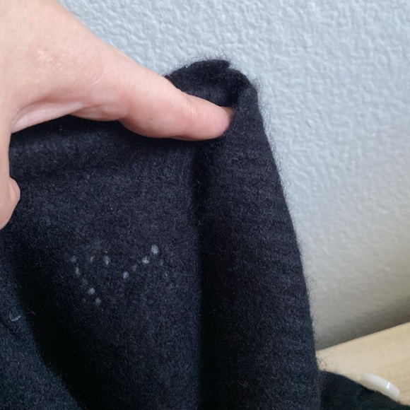 Zadig & Voltaire Cashmere Embroidered Broken Heart Intarsia Reglis Sweater - Picture 15 of 16